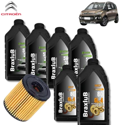 KIT TROCA DE OLEO 4 LITROS DE 5w30 + FILTRO TOE1730 + 2 LITROS DE 80W (CITROEN)