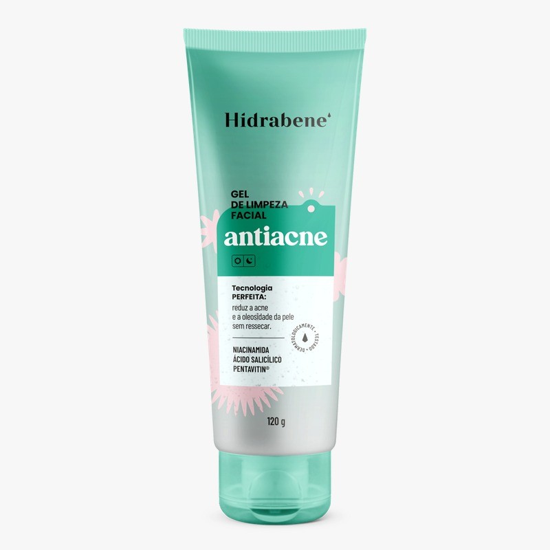 Hidrabene Gel De Limpeza Facial ANTIACNE 120g em Oferta na Shopee