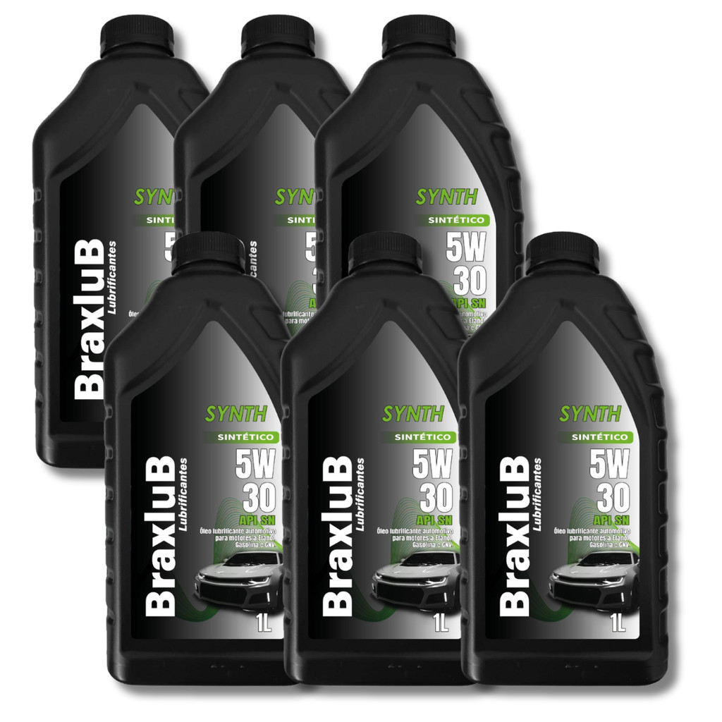 KIT 6 LITROS OLEO SINTÉTICO 5W30