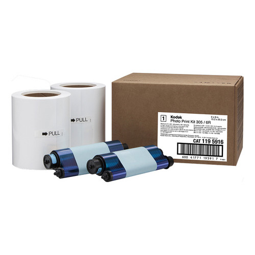 Kit Papel Ribbon Impressora Kodak 305 Profissional