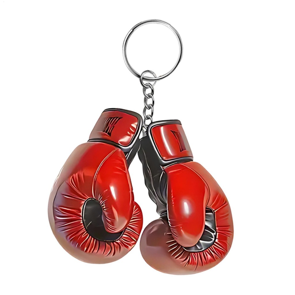 Luvas De Boxe Chaveiro Minúsculo Perfuração Mitten Ornamento Criativo Saco Acrílico Charme Portátil Boxer fuanbbr
