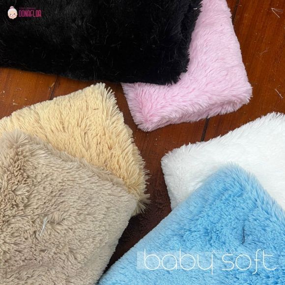 Recorte 40x75cm Pelúcia Baby Soft pelô Médio super Macia para Ursos, Mascote e Detallhes Artesanatos em Oferta na Shopee