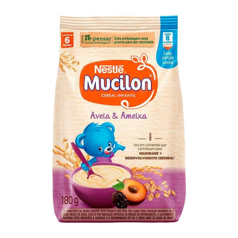 Cereal Infantil Mucilon Aveia e Ameixa 180g em Oferta na Shopee