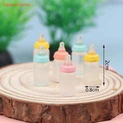 [baipestoner] 6 Peças 1 : 12 Miniaturas Para Casa De Bonecas Garrafa De Leite Modelo De Mamadeira Decoração De Boneca