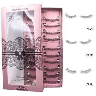 Cílios Postiços De Fibra com 10 Pares - Real Love em Oferta na Shopee