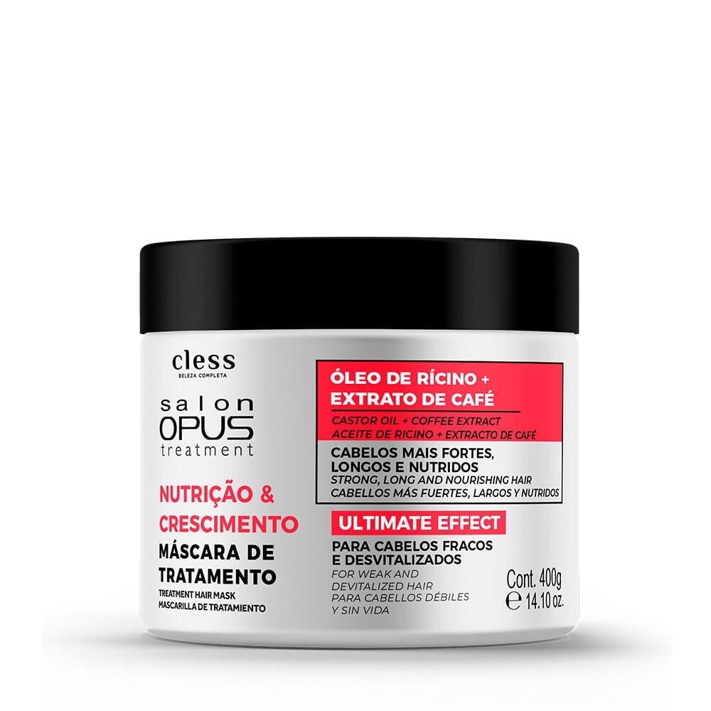 Salon Opus Máscara de Tratamento  Nutrição & Crescimento 400g em Oferta na Shopee