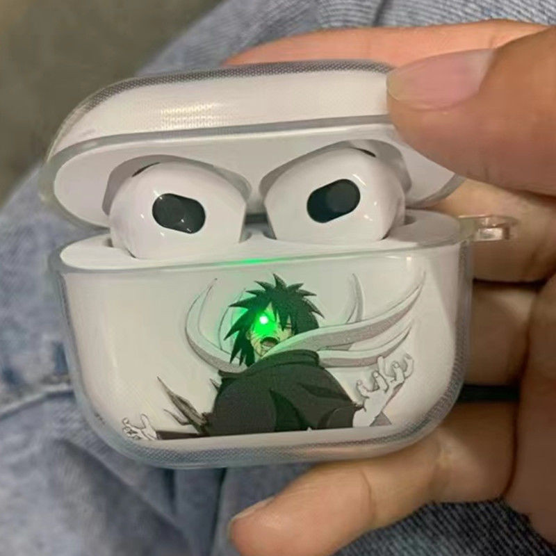 Naruto Uchiha com solo Apple airpods fone de ouvido caso 2a geração 3a geração 4a geração sem fio Bluetooth capa proteto em Oferta na Shopee