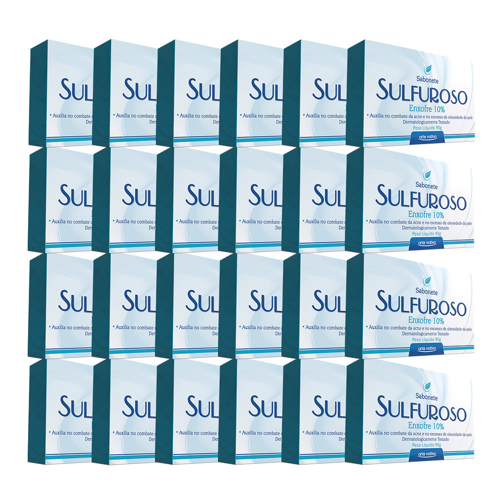 Kit 24 und Sabonete Enxofre Sulfuroso Arte Nativa 90g em Oferta na Shopee