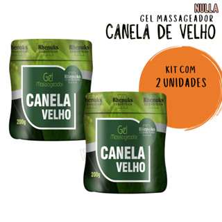 Kit c/ 2 unid. Gel massageador CANELA DE VELHO 200g Rhenuks em Oferta na Shopee