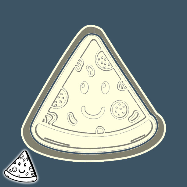Cortador de Biscoito COMIDA E BEBIDAS - PIZZA