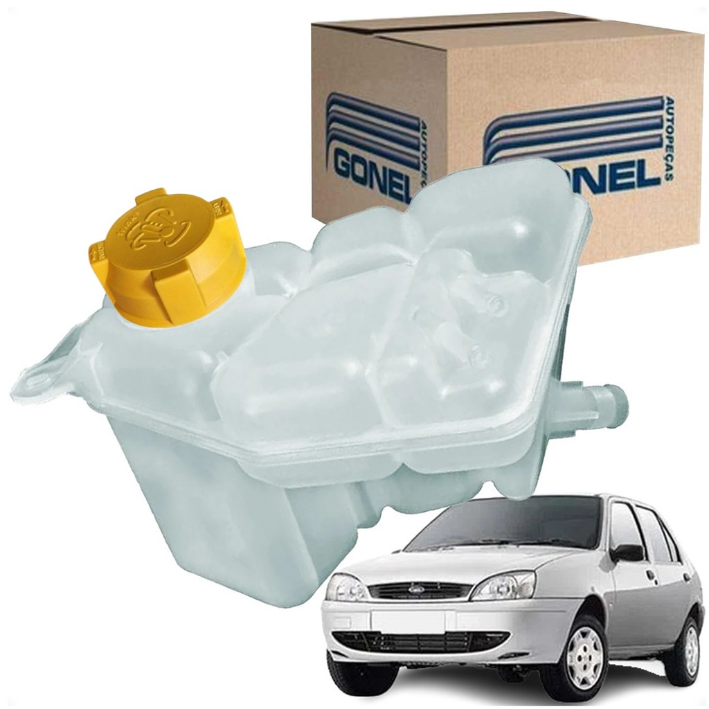 Reservatorio Agua Radiador Fiesta 02/03 3 Saidas Com Tampa