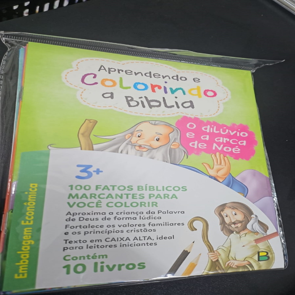Aprendendo e Colorindo a Biblia Kit c/ 10 Unid. autor Cristina Marques