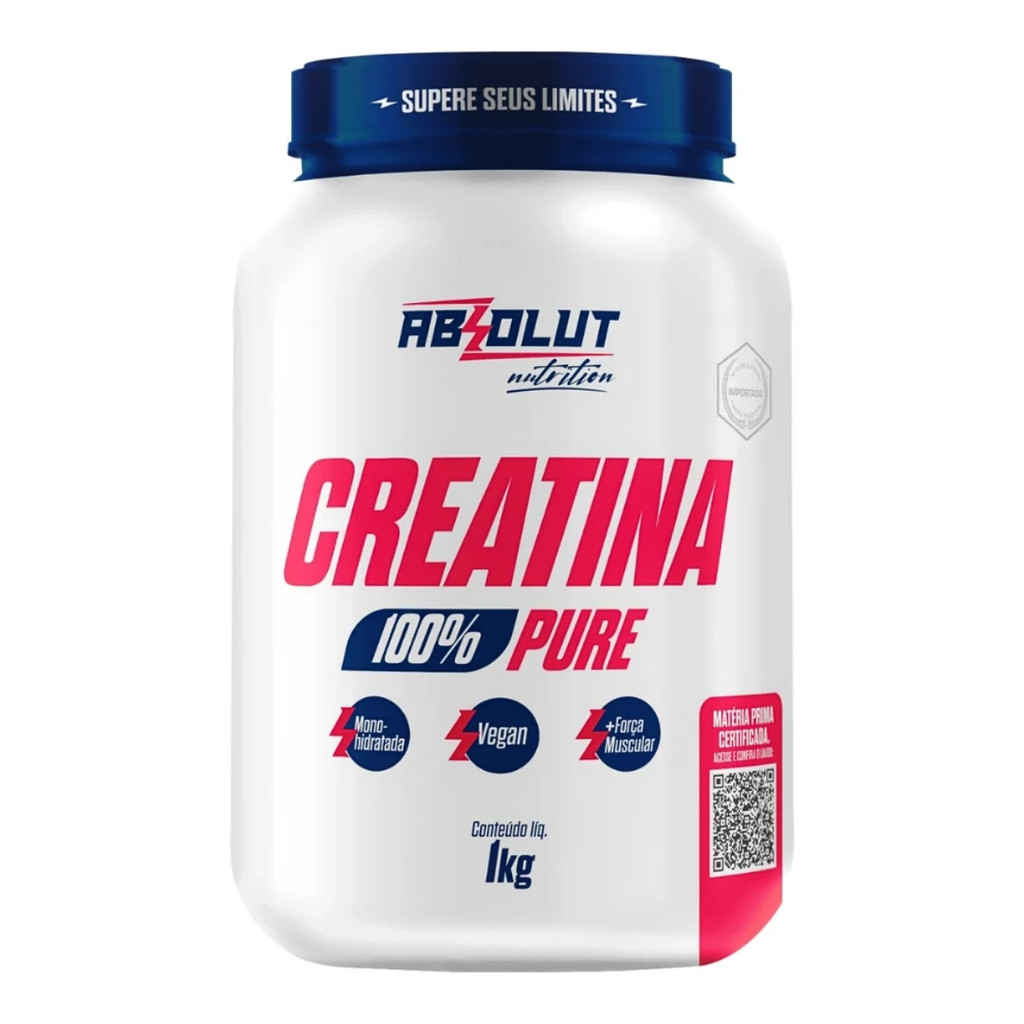 Creatina 100% Pura Pote 1kg Absolut Nutrition em Oferta na Shopee
