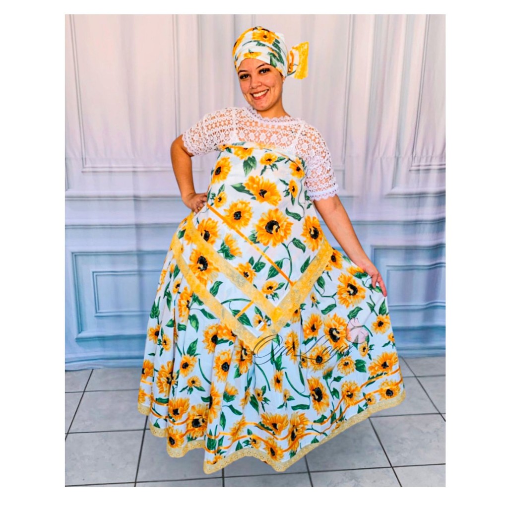Baiana Floral Girassol