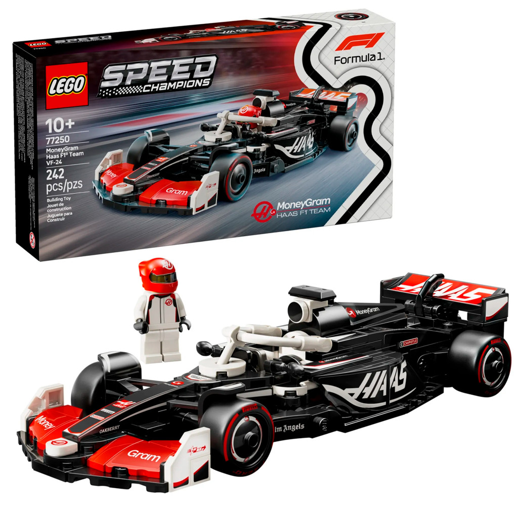 LEGO Speed Champions MoneyGram Haas F1 Team VF-24 77250 em Oferta na Shopee