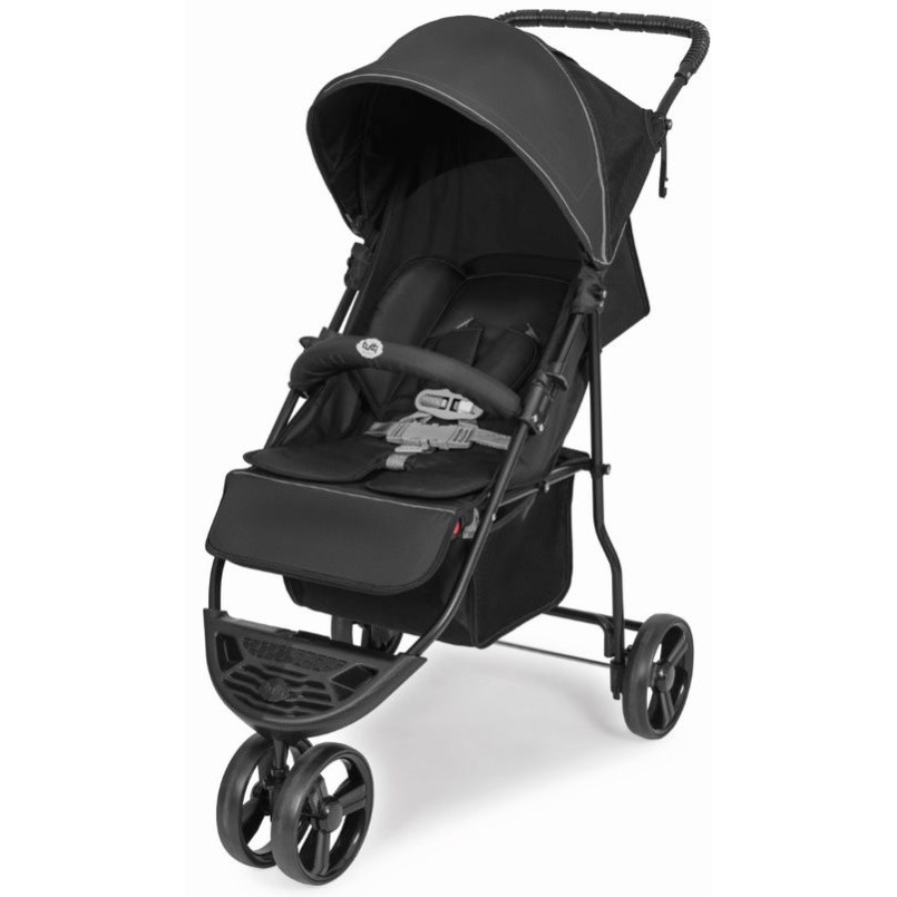 Carrinho De Bebê Passeio Berço 3 Rodas Preto e Cinza Horus 0-15 KGS Tutti Baby em Oferta na Shopee