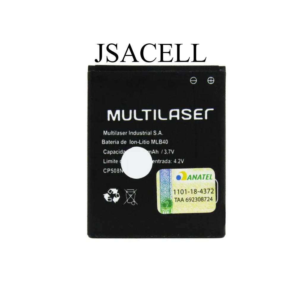 Bateria Mlb40 Compativel Multilaser Ms40 P9008 Nova Or +garantia
