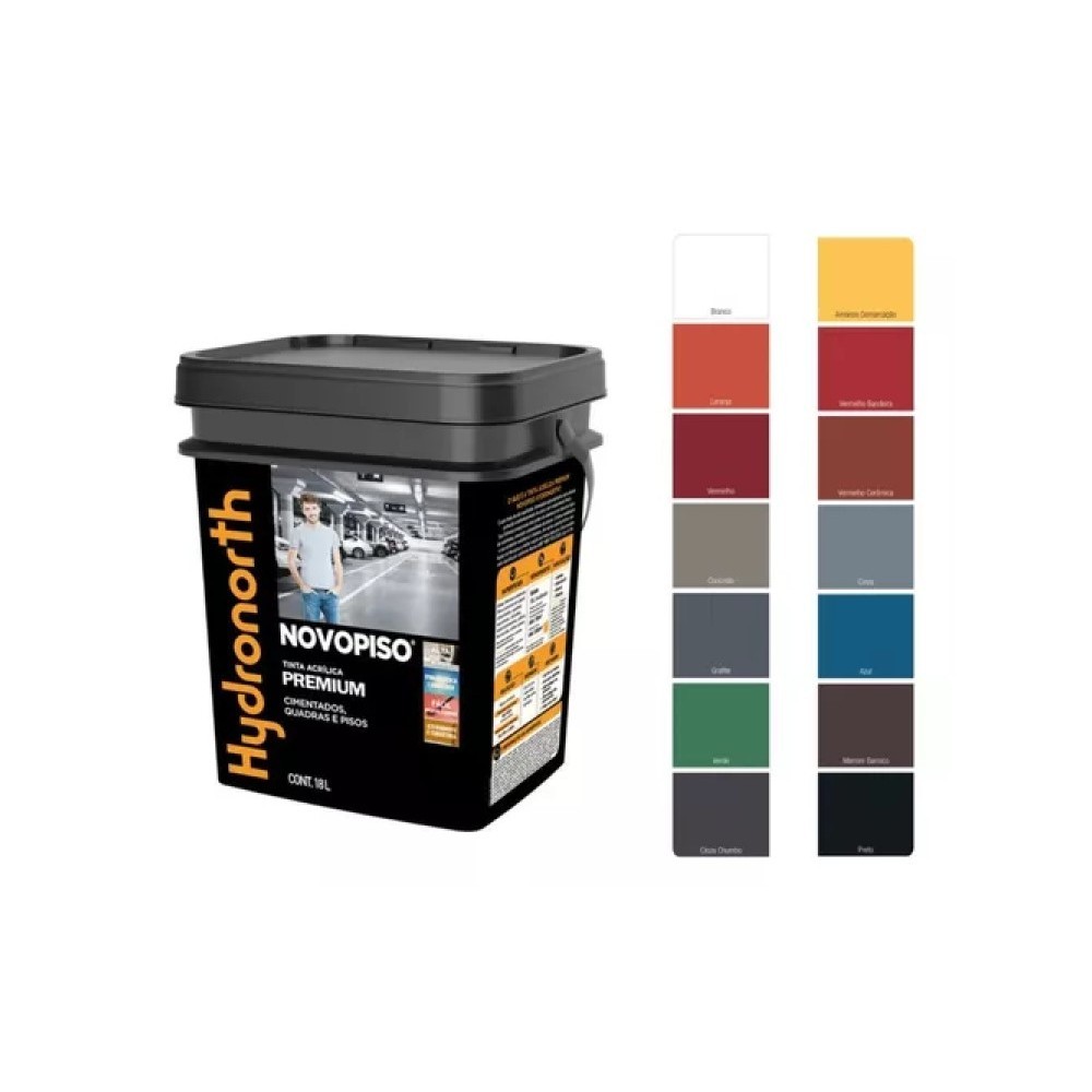 Tinta Acrílica Premium Novopiso Hydronorth 18lt - Cores em Oferta na Shopee