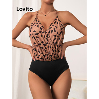 Lovito Elegante Body Feminino de Bolinhas LBL09053