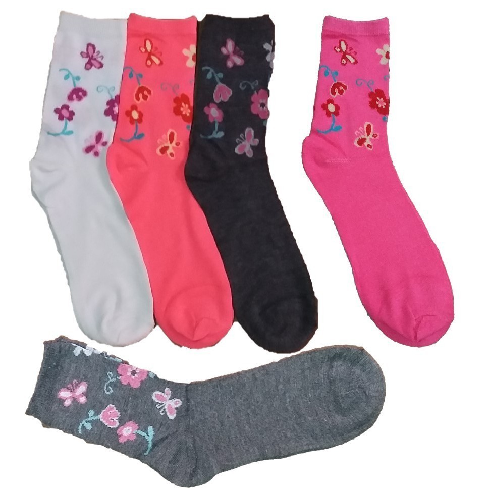 KIT Meia Feminina Quente Para O Inverno Com Estampa Fofa 34-40 em Oferta na Shopee