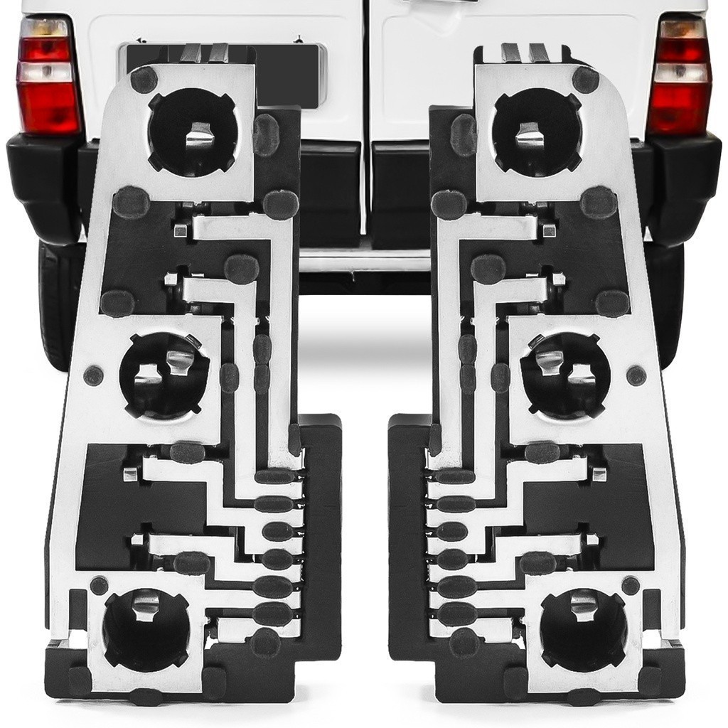 Par Soquete Da Lanterna Traseira Fiorino Elba 1986 A 2013 Circuito Eletrico