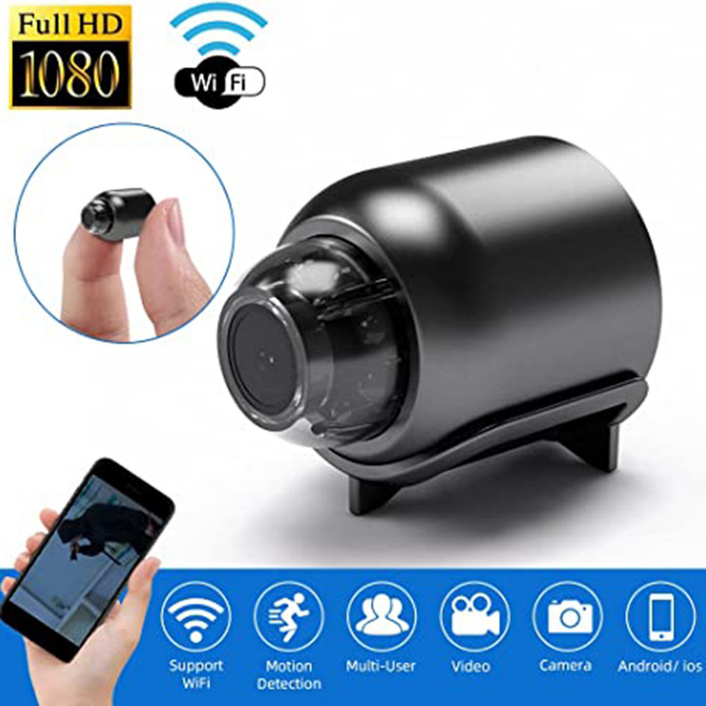 Câmera De Segurança CCTV 1080P Super Mini Sem Fio De 140 Graus De Ângulo Amplo WIFI IP De Detecção De Movimento