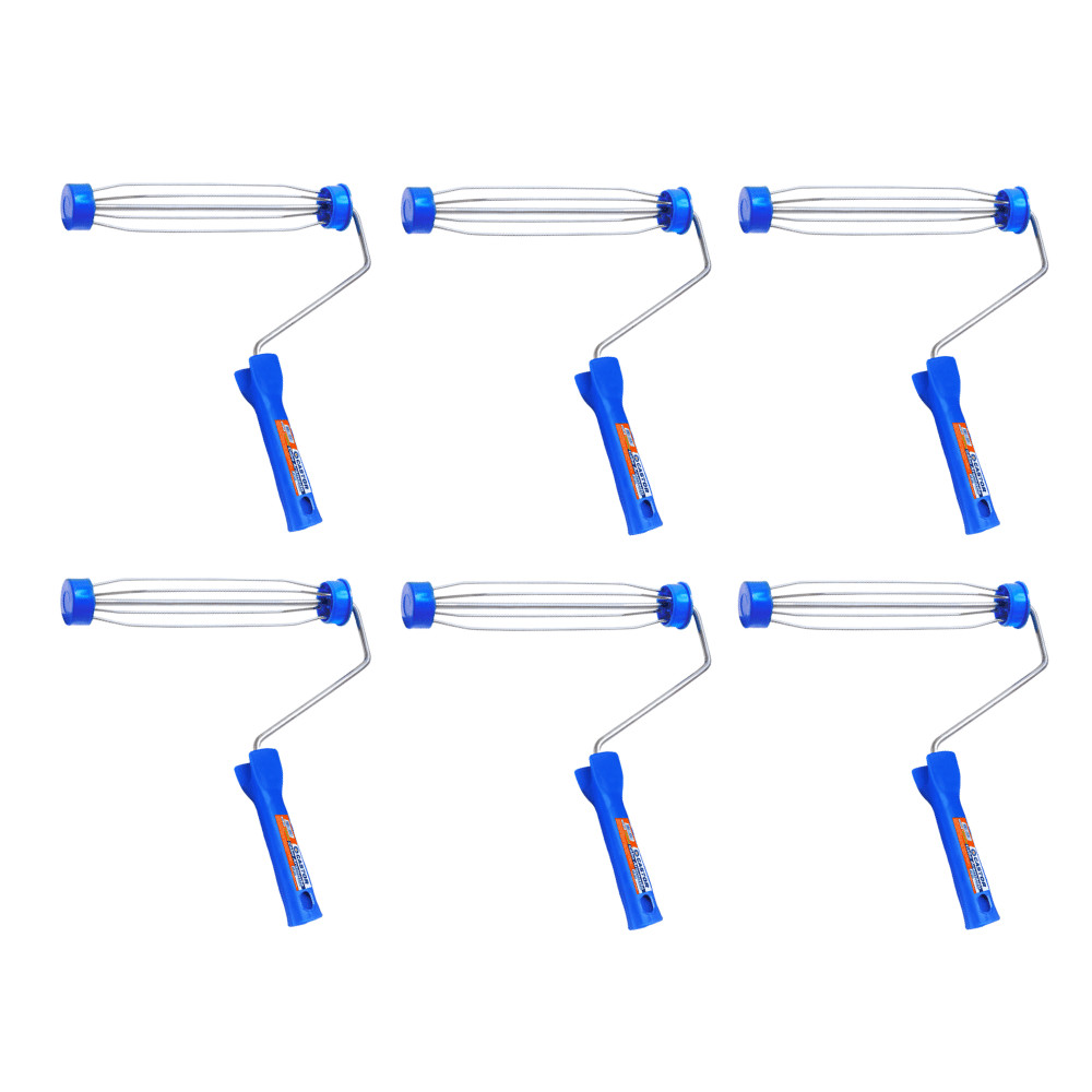 Kit 6 Cabos Aramados/Gaiola para Rolo de Pintura 23cm Castor em Oferta na Shopee