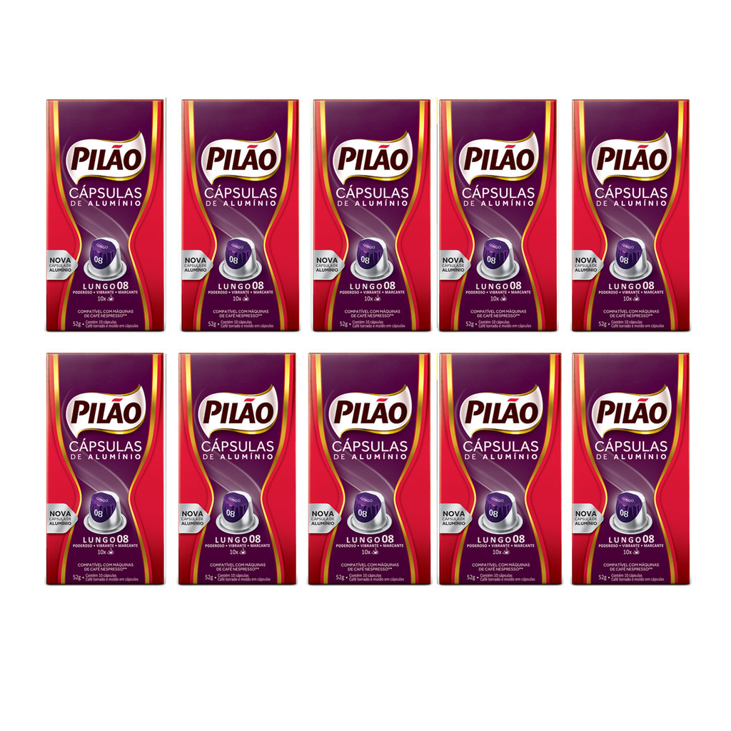 Kit Cápsulas de Café Pilão - 100un