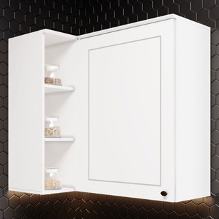 Armário Aéreo Cozinha Americana 1 Porta 100% MDF Branco HP - Henn em Oferta na Shopee