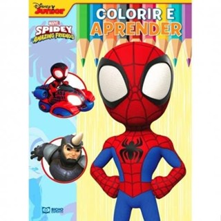 Colorir e Aprender Marvel - Spidey 1 Aranha em Oferta na Shopee