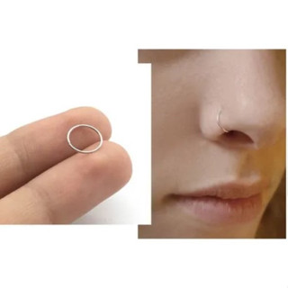 Piercing para nariz Argola 8mm Prata 925
