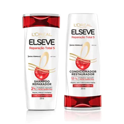KIT SH + COND REPARAÇÃO TOTAL 5 ELSEVE 200ML
