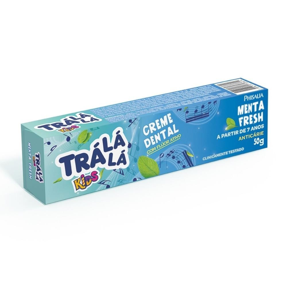 Creme Dental Tra La La Kids Menta Fresh 50g em Oferta na Shopee