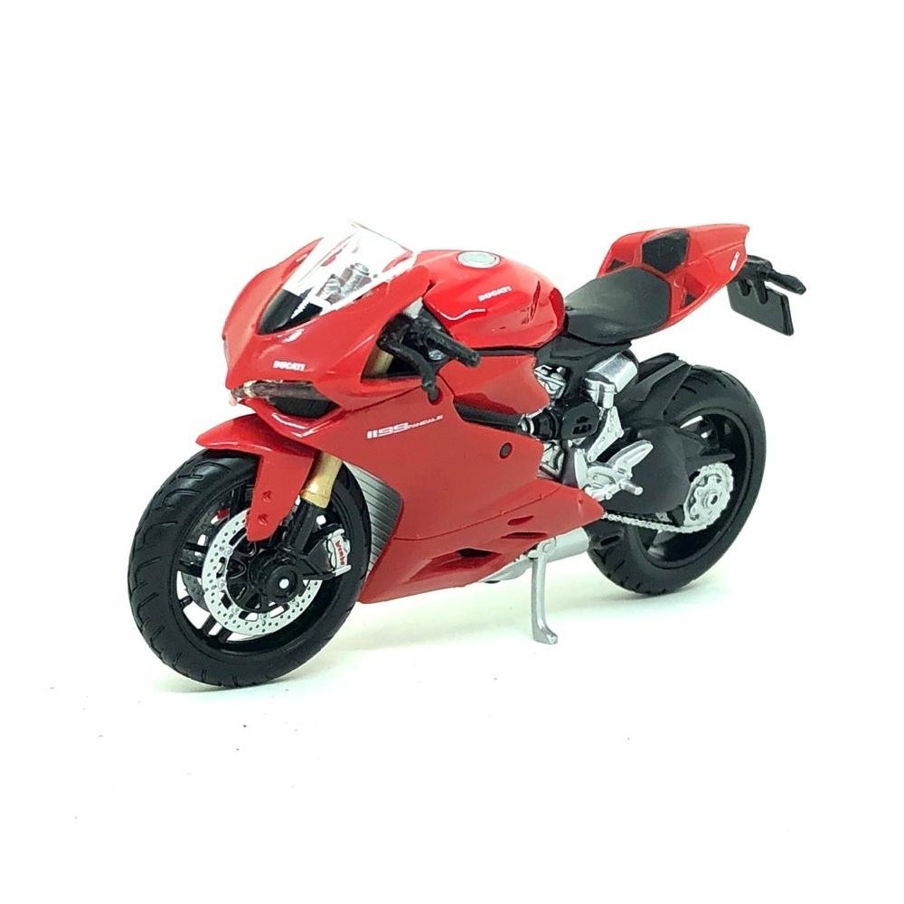 Miniatura Moto Ducati 1199 Panigale - Vermelha - 1:18 - Maisto