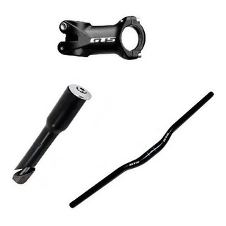 Guidão + Mesa Gts 31.8mm Kit Bike Adaptador de 21.1mm Standard para bicicleta mtb