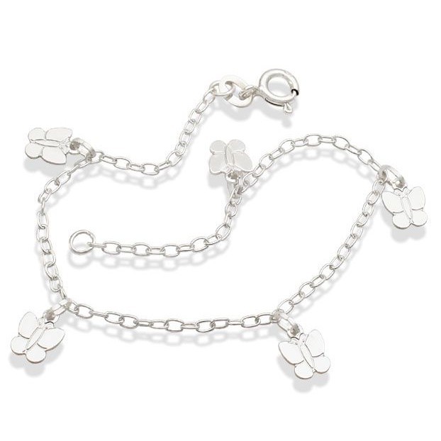 Pulseira Feminina de Prata 925 Borboletas em Oferta na Shopee