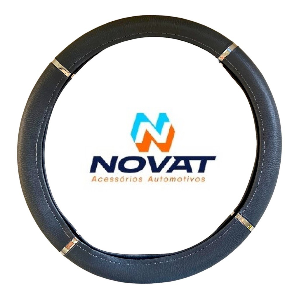 Capa de Volante Automotivo Universal 38 cm com Sistema Antiderrapante Flexível