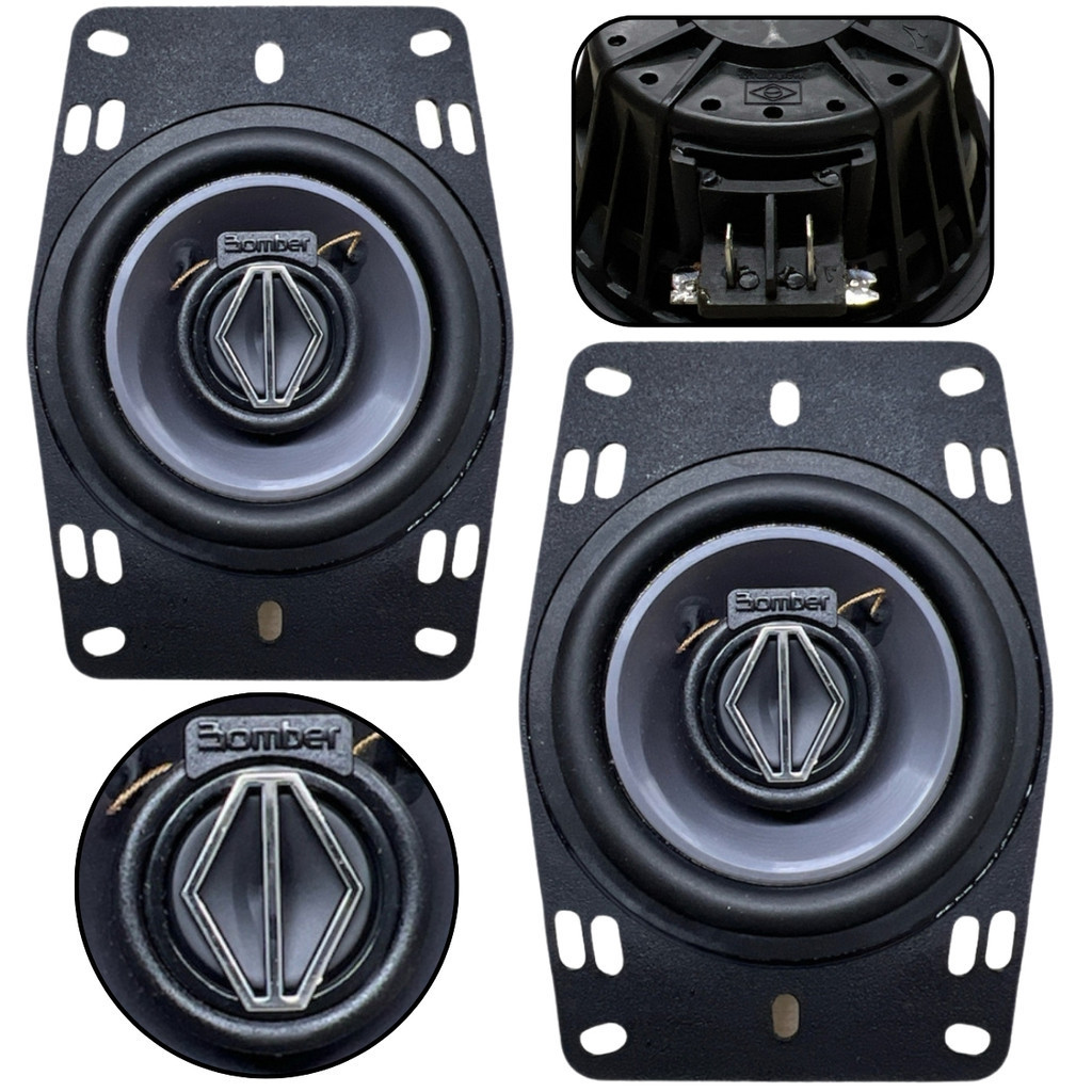Par de Alto Falantes 4  Bomber Triaxial BBR Top - 120 Watts RMS em Oferta na Shopee