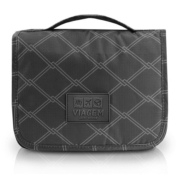 Necessaire com Gancho para Viagem Estampa Listrada Jacki Design