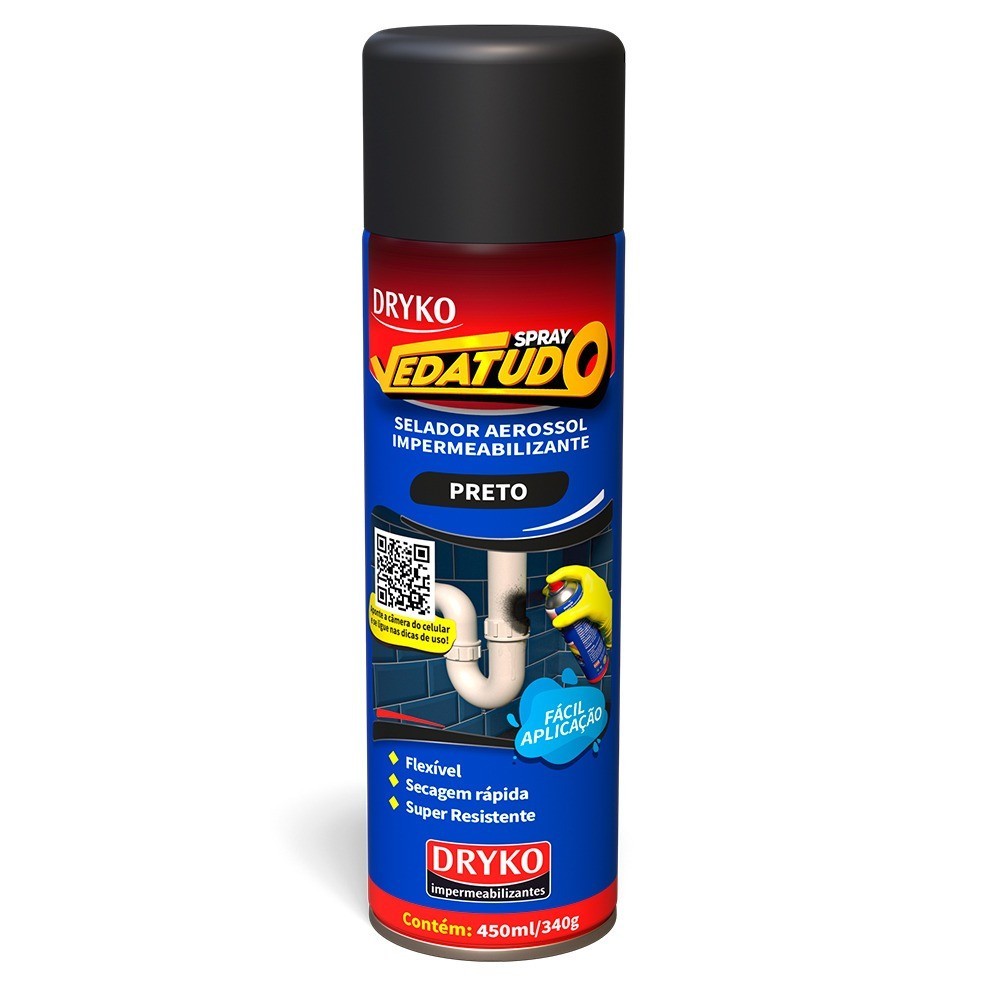 Borracha líquida impermeabilizante spray 400 ml Dryko