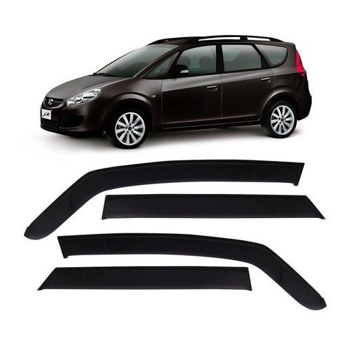 Calha de Chuva Defletor JAC J6 2011 a 2017 4 Portas Ecoflex