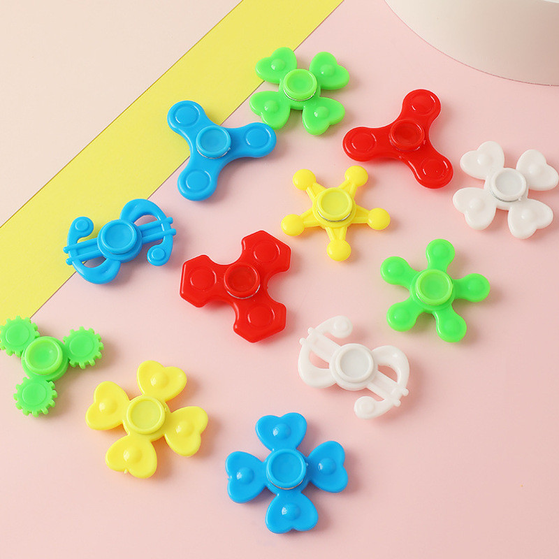 【3pcs】Mini Fidget Spinner Spinner Adulto Descompressão Finger Spinner Brinquedos Infantis de Plástico