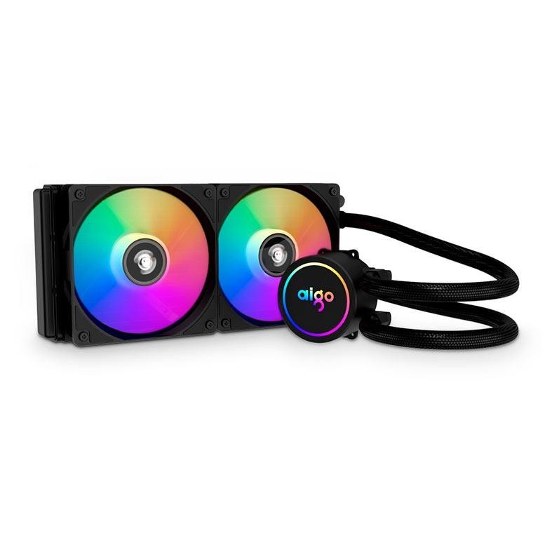 Water Cooler Aigo AC SE 240, Rainbow, 240mm, Preto, ACSE240-BK - Computers & Accessories