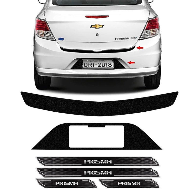 Kit Protetor Prisma Joy 18 Adesivo Placa + Soleira Da Porta