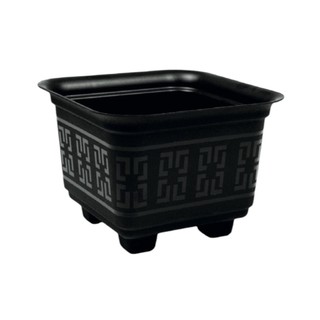 Kit 8 Vaso Quadrado 6L Plástico Reforçado para Plantas Flores Jardim Horta Resistente Dec…