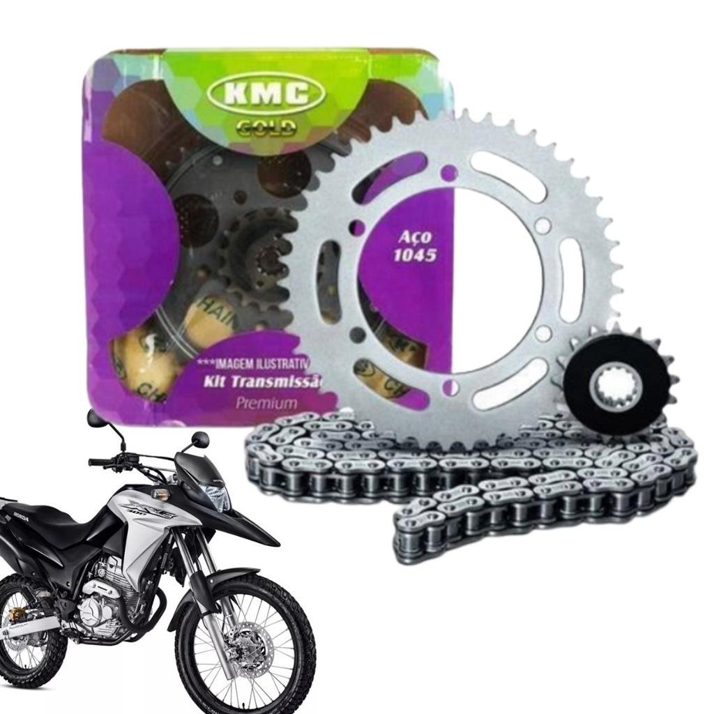 Kit Relação Com Retentor Honda Xre 300 2009 Kmc Gold