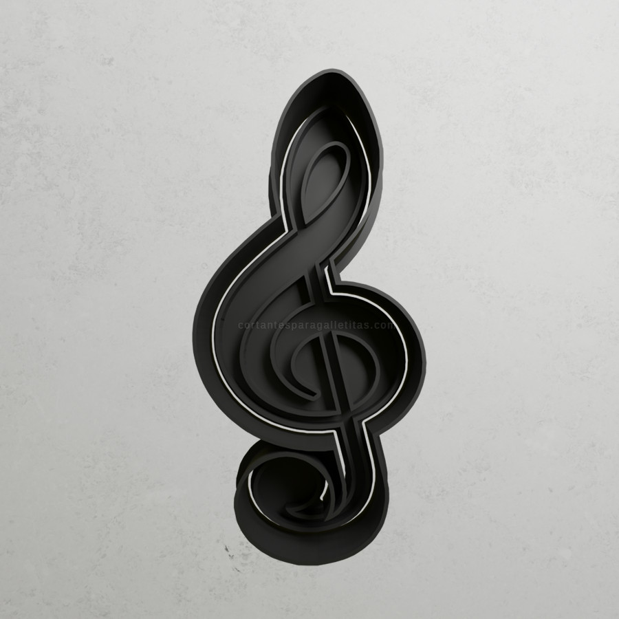 Cortador De Biscoito Forma de NOTA MUSICAL TREK CLEF