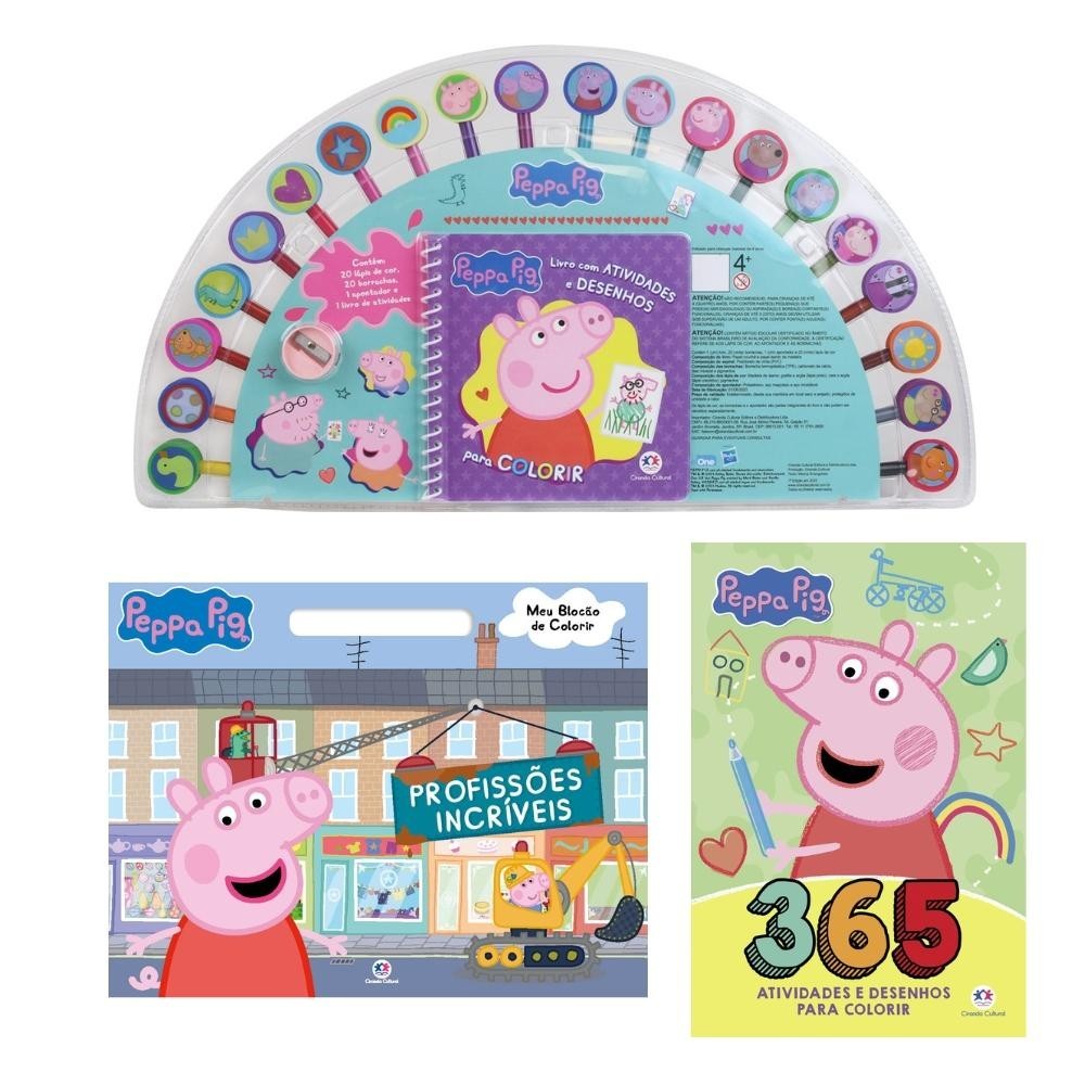 Kit livros - Diversão com a Peppa em Oferta na Shopee