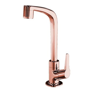 Torneira Para Lavatório De Mesa Flatt 1195 F71 Rose Gold Lorenzetti em Oferta na Shopee