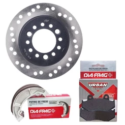 Disco de Freio Dianteiro P/ Lead 110 + Pastilhas e Lonas Diafrag